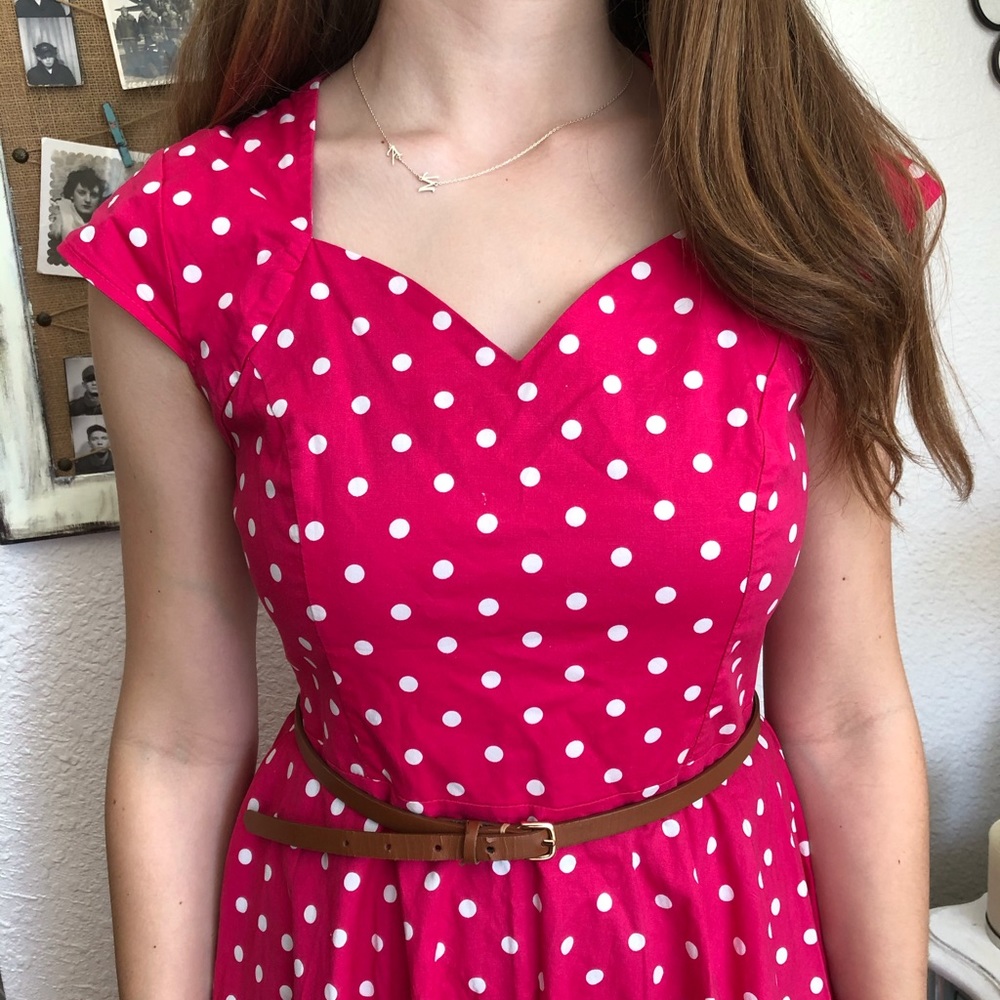 1940s Polka-Dot Dress